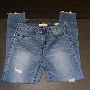 PacSun Women’s blue Jean 27 short high-rise ankle jegging